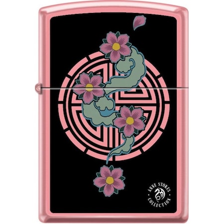 Zippo 2024 Zippo Anne Stokes Flower Power Pink Matte ZIP-238CI018440